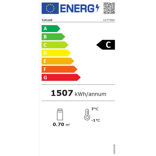 Tefcold LCT750 stitok